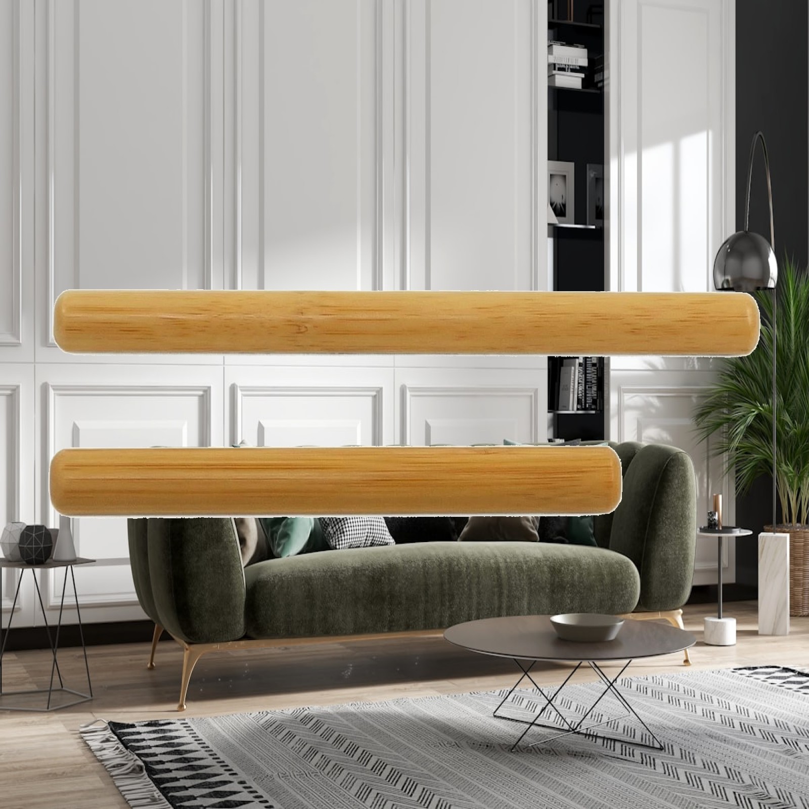 Pilates Yoga Joint - Tongkat Terapi Lutut Yoga Bambu untuk