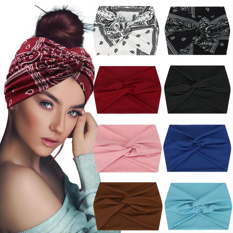 Pilates Yoga Ring - Headband Elastis Lebar, Hairband Pilates Yoga