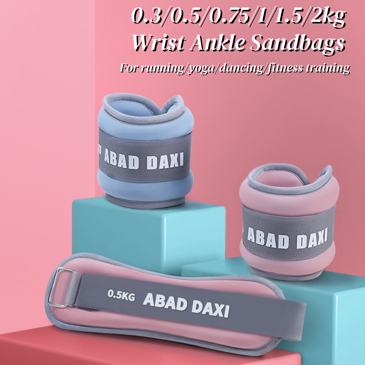 Yoga Sandbag Weight - 2 Buah 0.3/0.5/1/2Kg Karung Pasir Pergelangan