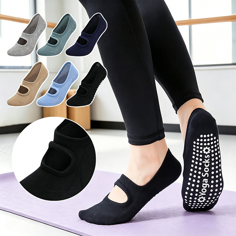 Pilates Yoga Workout - Kaus Kaki Yoga Wanita Anti-Selip Tanpa