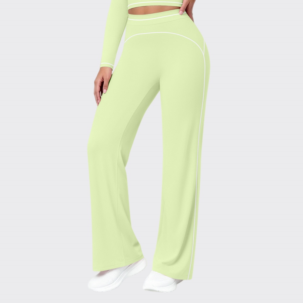 Pilates Yoga Workout - Celana Wanita Model High Waist Flared,