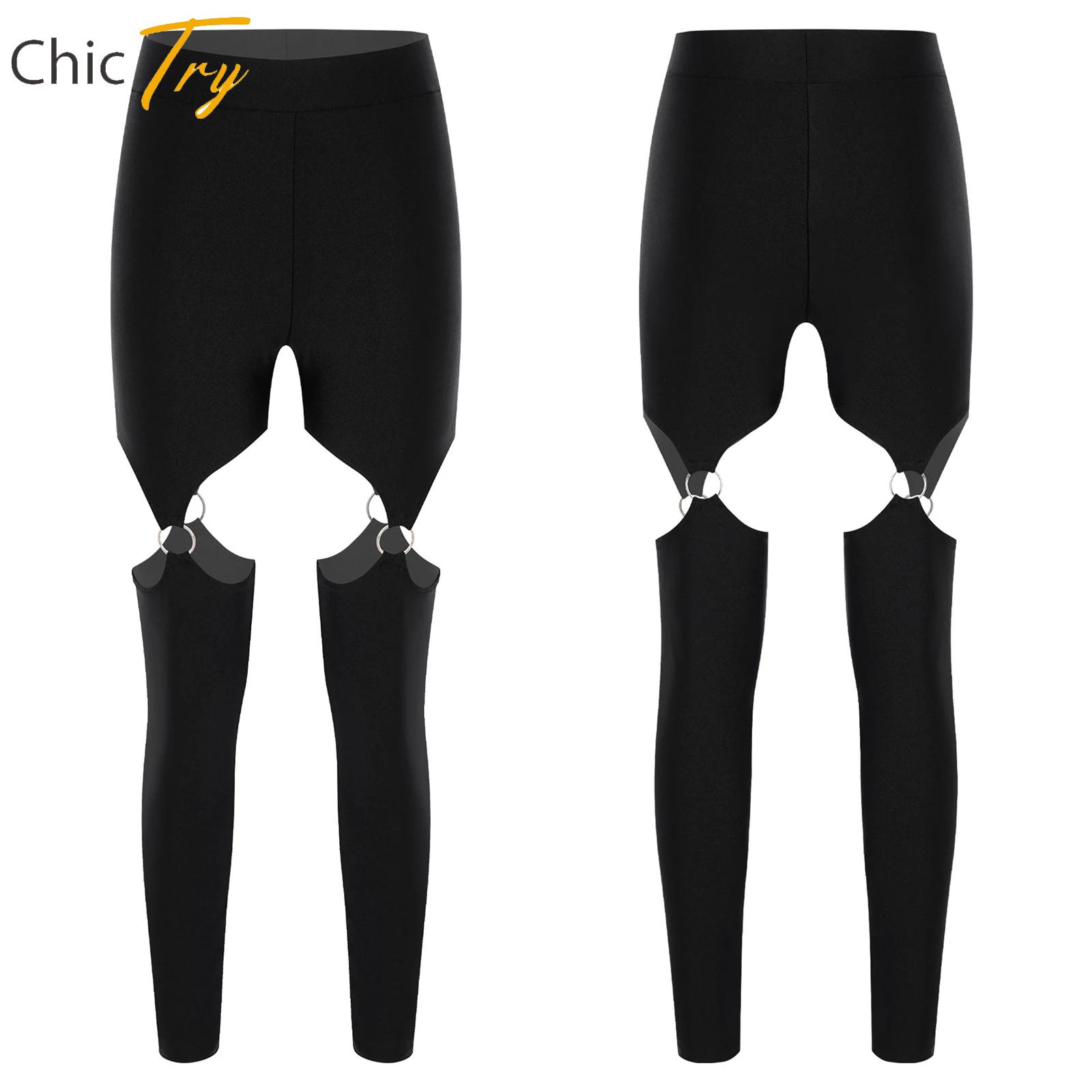 Pilates Yoga Music - Legging Yoga Wanita O-ring Mengkilap, Pakaian