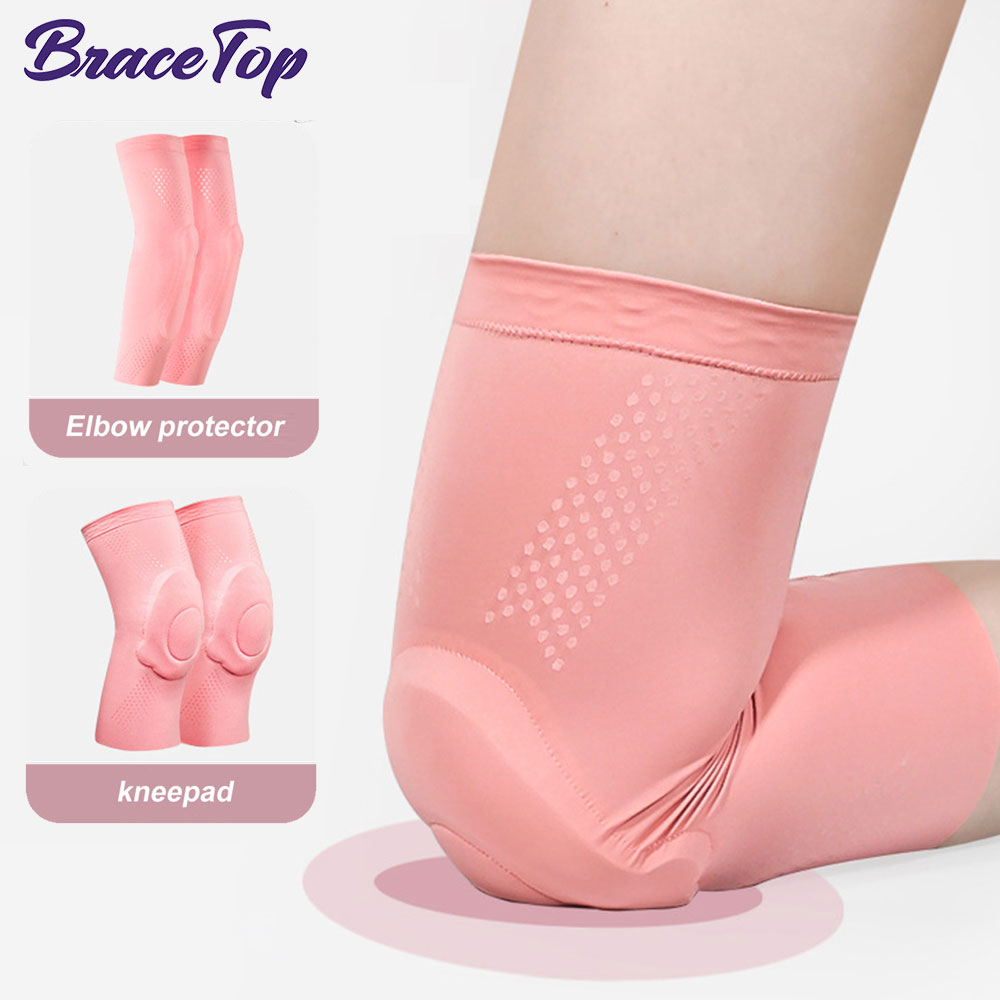 Pilates Yoga Knee Pads - 1 pasang bantalan lutut ultra-tipis, pelindung