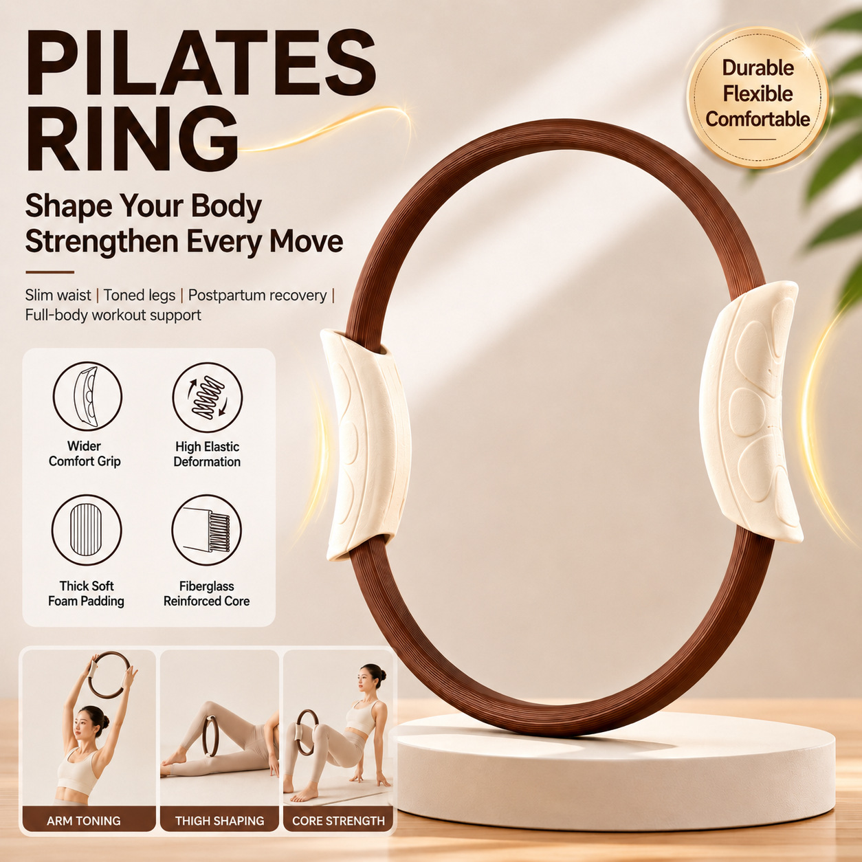 Pilates Yoga Ring - Ring Pilates, Ring Yoga, Alat Latihan