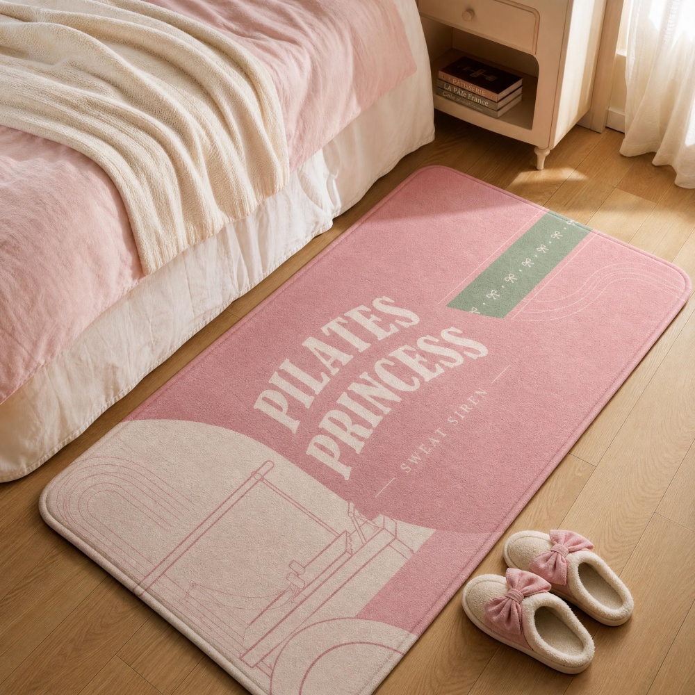 Pilates Yoga Room - Karpet Lantai Persegi Panjang Flanel Lembut