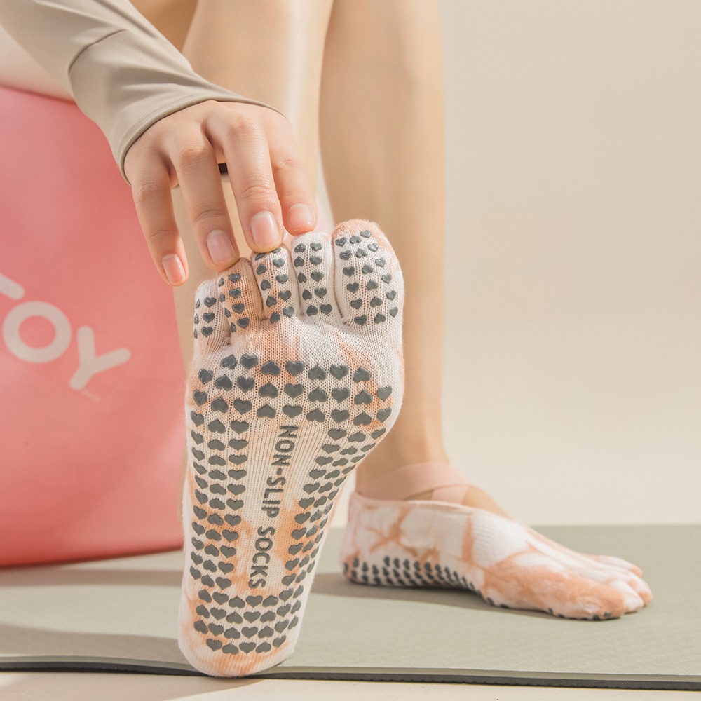 Kaos Kaki Wanita Tie-Dye denga - Pilates Yoga Workout ulasan dan harga