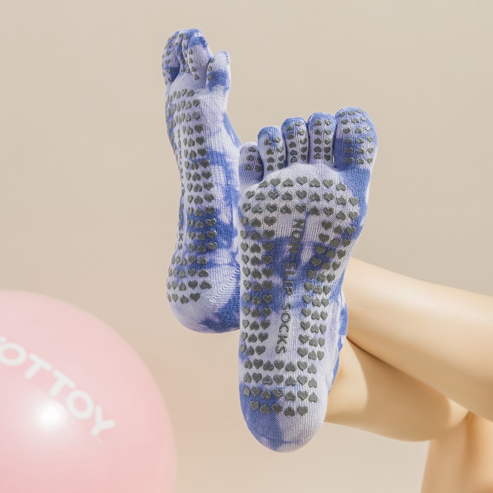 Kaos Kaki Wanita Tie-Dye denga - Pilates Yoga Workout ulasan dan harga