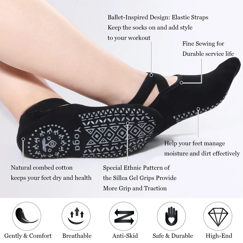 1 Pasang Kaus Kaki Yoga untuk  - Pilates Yoga Workout ulasan dan harga