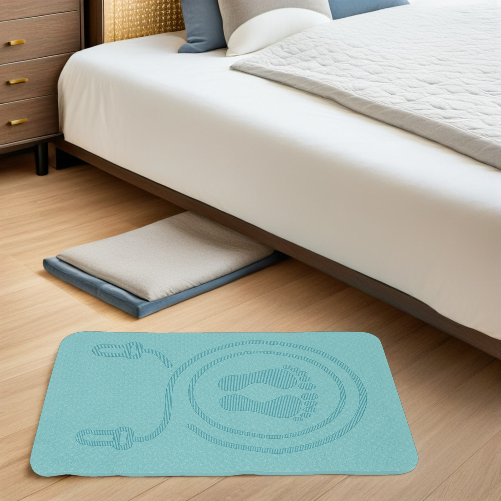 Mat Lantai untuk Lompat Tali P - Pilates Yoga Joint ulasan dan harga