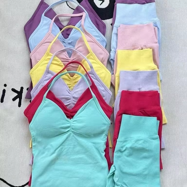 1-2 Set Pakaian Olahraga Wanit - Pilates Yoga Outfit ulasan dan harga