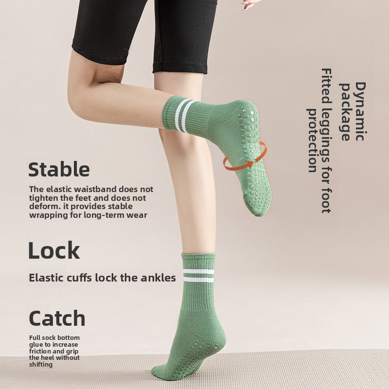 Kaos Kaki Wanita Setengah Beti - Pilates Yoga Workout ulasan dan harga