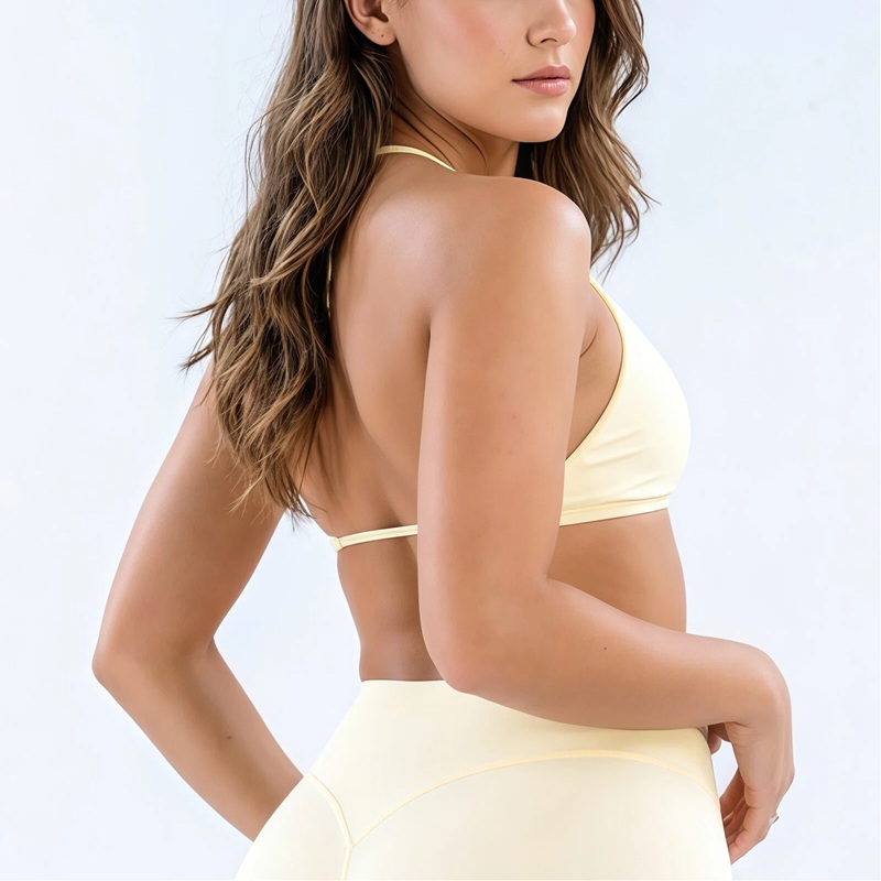 HISTELLO Origin Halter Bra Wan - Pilates Yoga Or ulasan dan harga