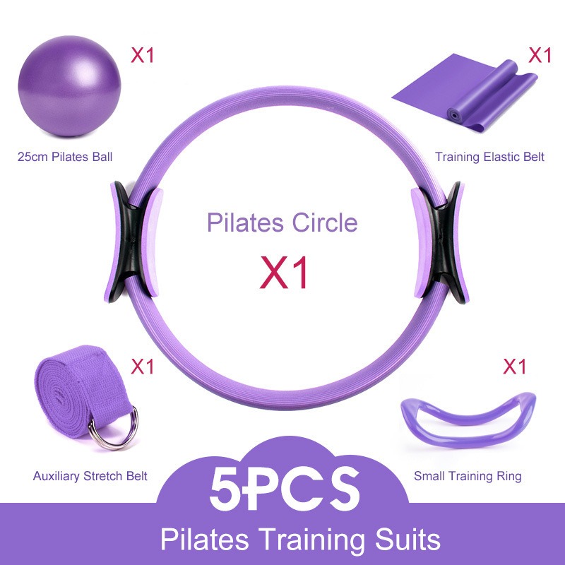Set Ring Yoga Pilates 25cm den - Pilates Yoga Ring ulasan dan harga