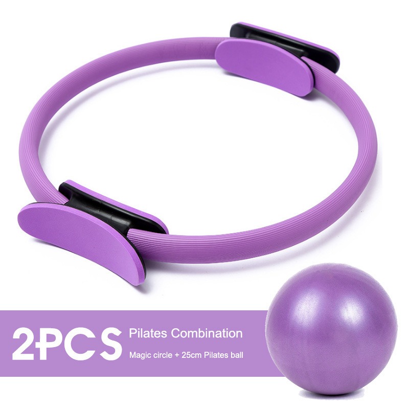 Set Ring Yoga Pilates 25cm den - Pilates Yoga Ring ulasan dan harga