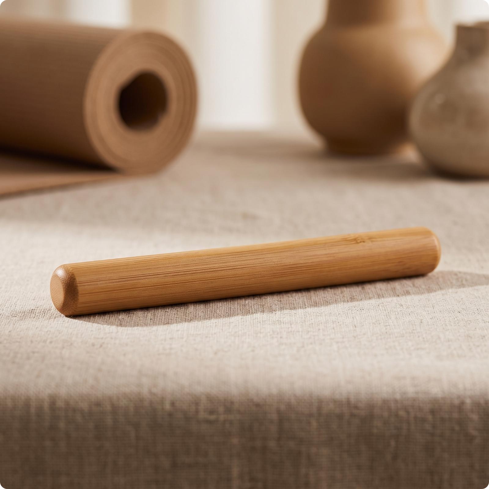 Tongkat Lutut Yoga Bambu yang  - Pilates Yoga Joint ulasan dan harga