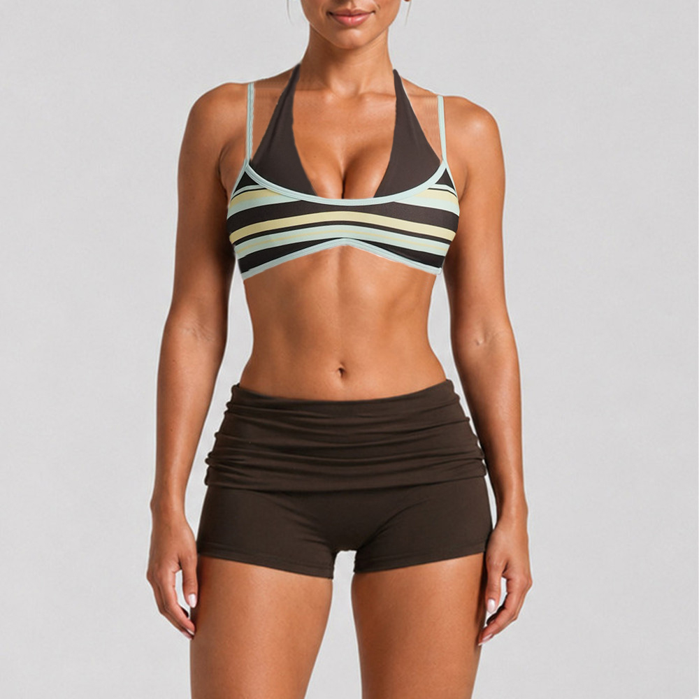 Bra Yoga Wanita Model Halter d - Pilates Yoga Outfit ulasan dan harga